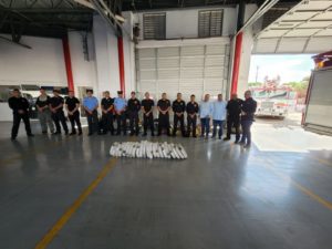 DEPARTAMENTO DE BOMBEROS RECIBE DONACION DE MANGUERAS POR PARTE DE LA UNION DE YONKEROS DE CIUDAD JUAREZ